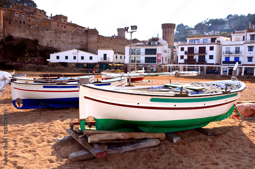 Fishing boats in Tossa de Mar, Girona