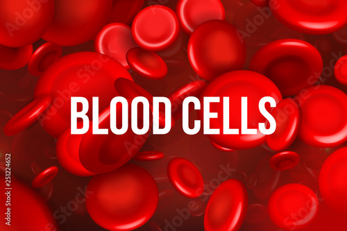 Creative vector illustration of red blood cells stream, microbiological medical erythrocyte background. Art design medicine. Abstract concept graphic science element