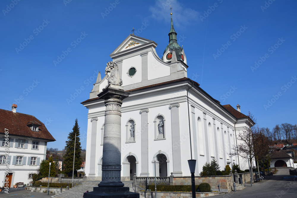 Naklejka premium Sempach, Pfarrkirche St. Stephan