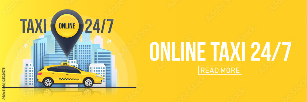 Creative vector illustration of taxi online service banner, urban city skyscrapers isolated on transparent background. Art design mobile app template. Abstract concept graphic element Creative vector illustration of taxi online service banner, urban city skyscrapers isolated on transparent background. Art design mobile app template. Abstract concept graphic element