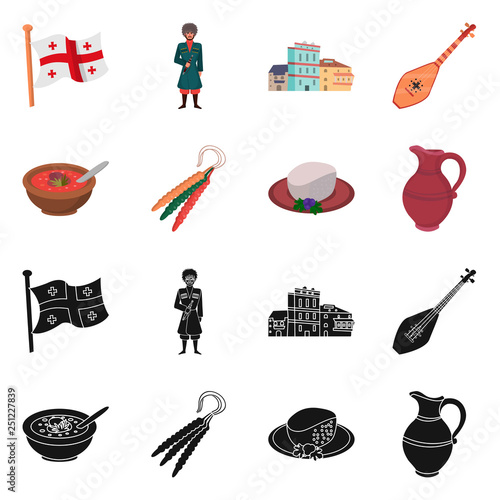 Vector design of culture and sightseeing symbol. Collection of culture and originality stock vector illustration.