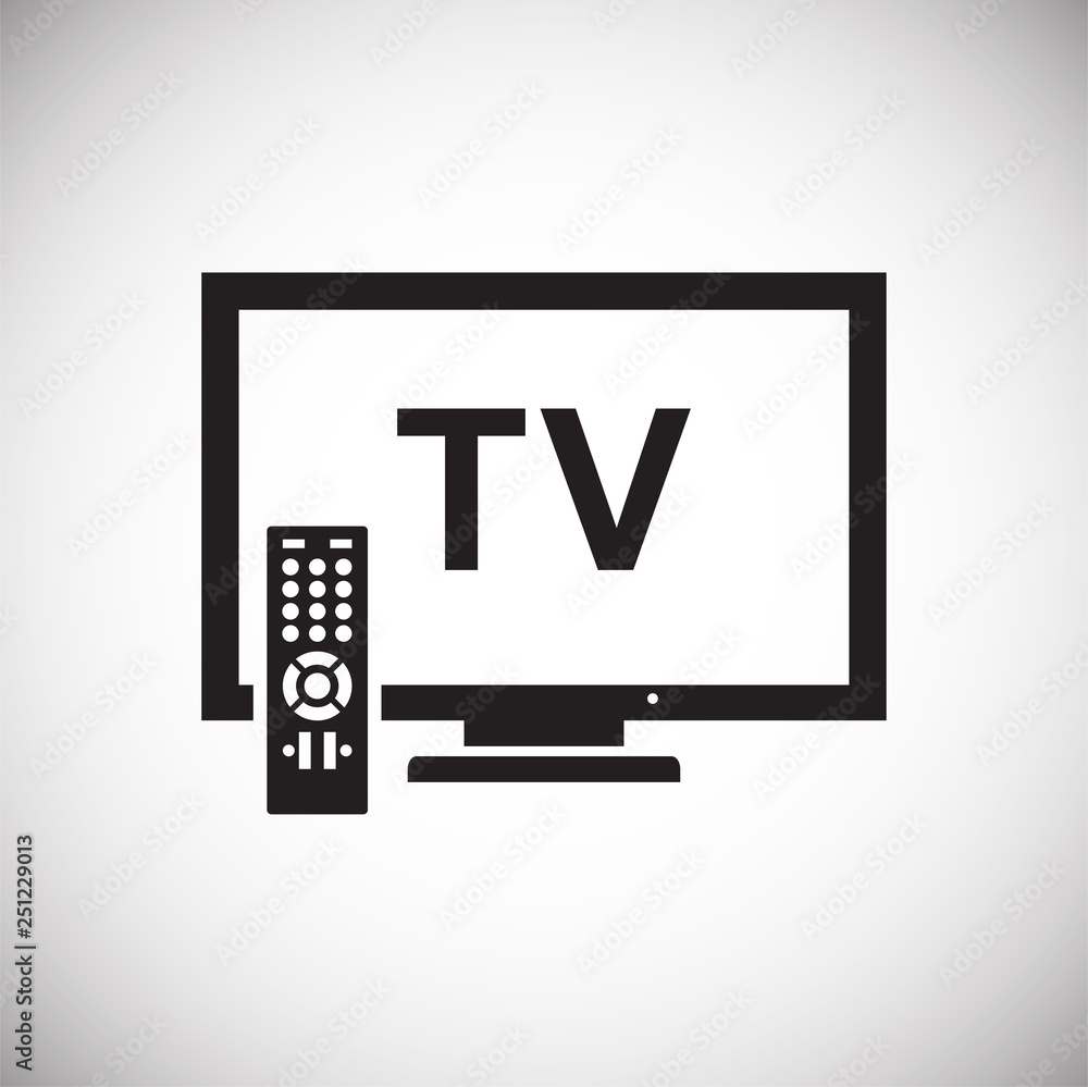 TV icon on white background for graphic and web design, Modern simple vector sign. Internet concept. Trendy symbol for website design web button or mobile app TV icon on white background for graphic and web design, Modern simple vector sign. Internet concept. Trendy symbol for website design web button or mobile app