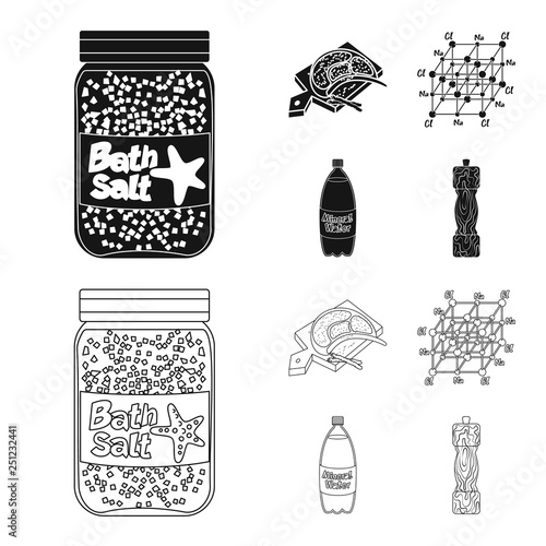 Vector illustration of cooking and sea logo. Collection of cooking and baking   stock vector illustration.