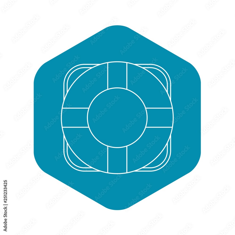 Lifeline icon. Outline illustration of lifeline vector icon for web Lifeline icon. Outline illustration of lifeline vector icon for web