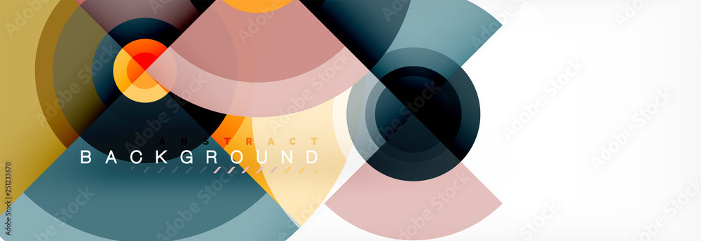 Circle geometric composition abstract background design, cover, template, brochure, flyer. Circle geometric composition abstract background design, cover, template, brochure, flyer.