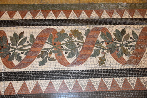 mosaic at the floor