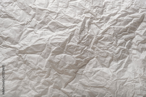 White paper wrinkled texture for background and copy-space. 