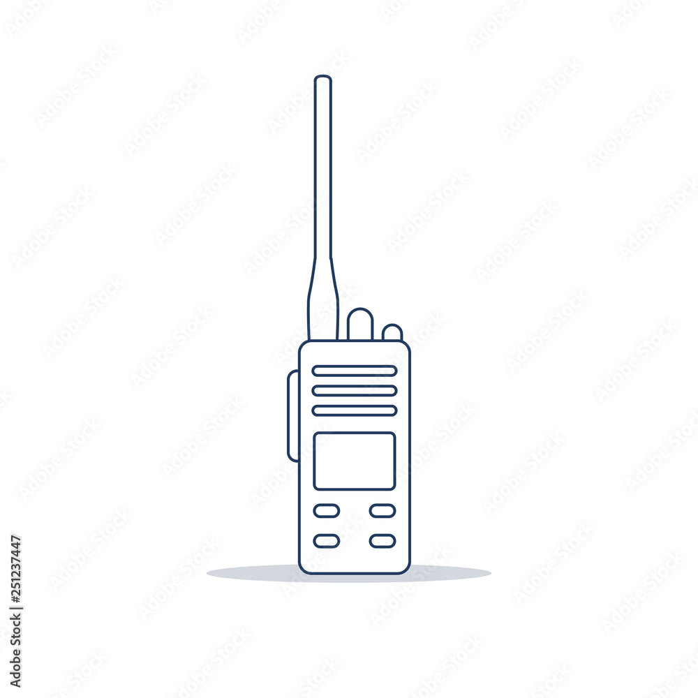 Walkie talkie. Communications, security Walkie talkie. Communications, security
