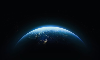 Acrylglasbilder Universum Planet Erde aus dem Weltraum  © dimazel