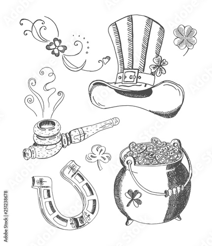 St. Patrick's Day and leprechaun accessories set
