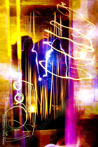 technology, shine, square, tube, rave, abstract, night, black, retro, lamp, blue, glowing, colorful, party, fashion, frame, glow, geometric, stage, light, background, vintage, electric, cool, sign, ca