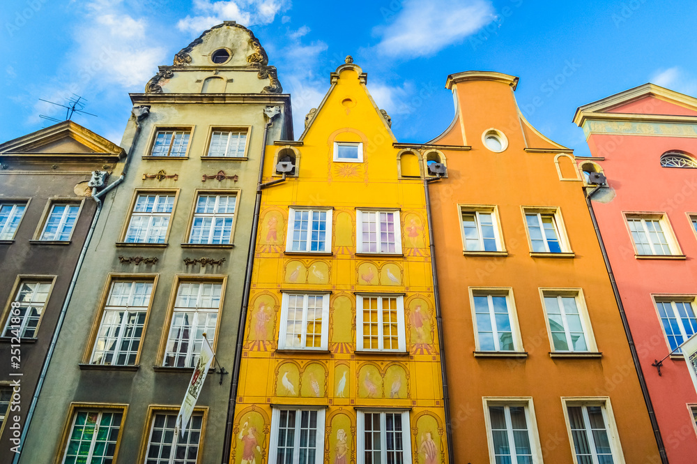 Fototapeta premium Colorful houses in Gdansk, Poland