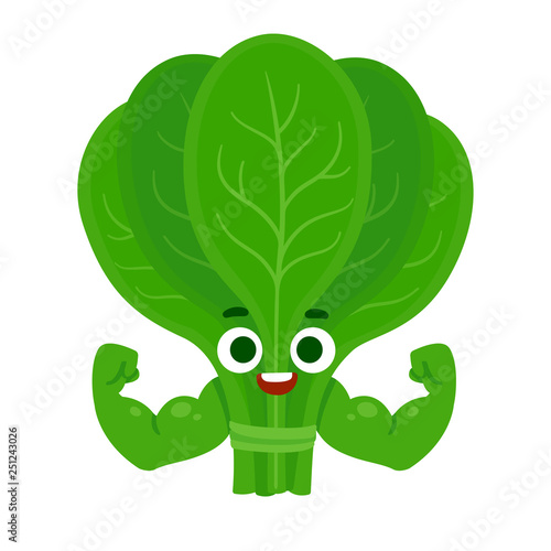 Funny spinach character