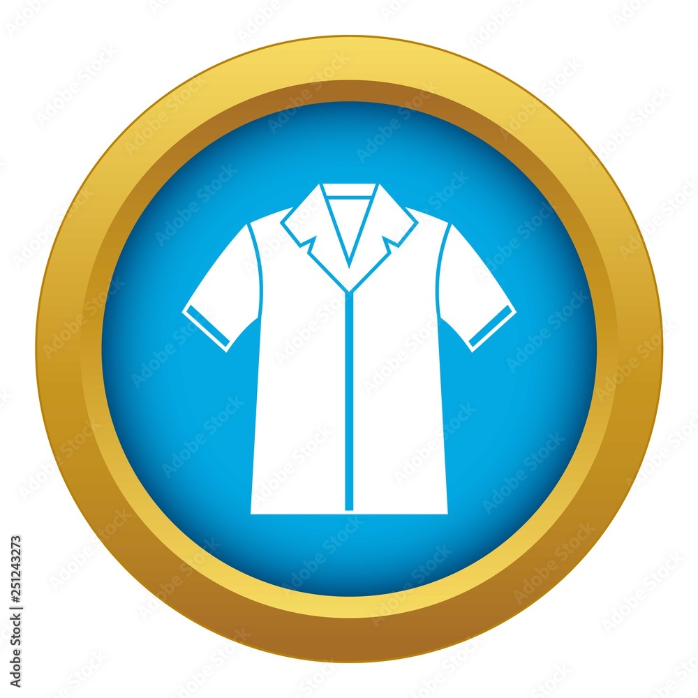 Shirt polo icon blue vector isolated on white background for any design Shirt polo icon blue vector isolated on white background for any design
