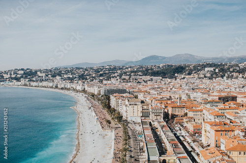 Vue aérienne sur Nice