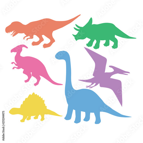 Dinosaurs vector illustration clip art