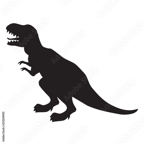 T-rex silhouette vector illustration image