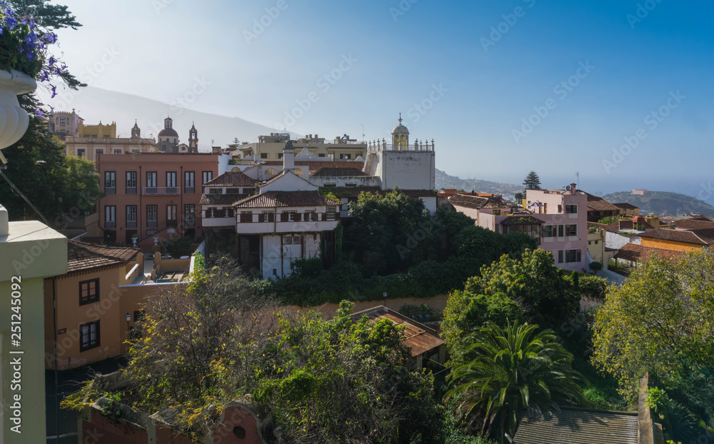 Orotava town panorma in Tenerife