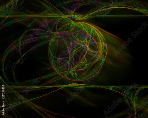 abstract digital fractal, beautiful design