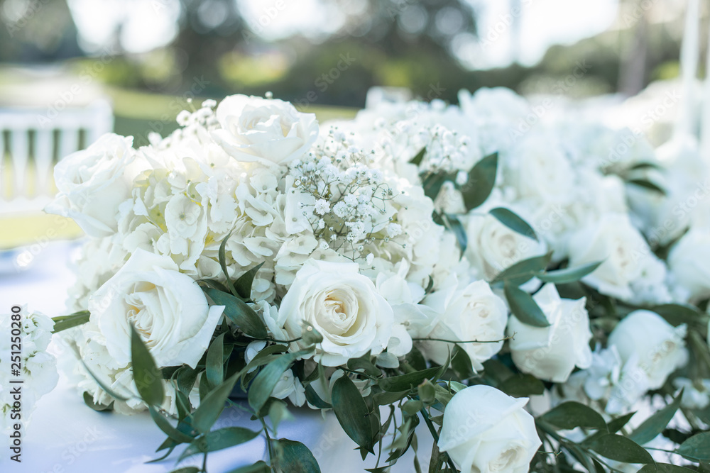 White roses floral bouquet White roses floral bouquet