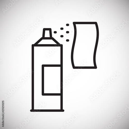 Cleaning agents line icon on white background for graphic and web design, Modern simple vector sign. Internet concept. Trendy symbol for website design web button or mobile app