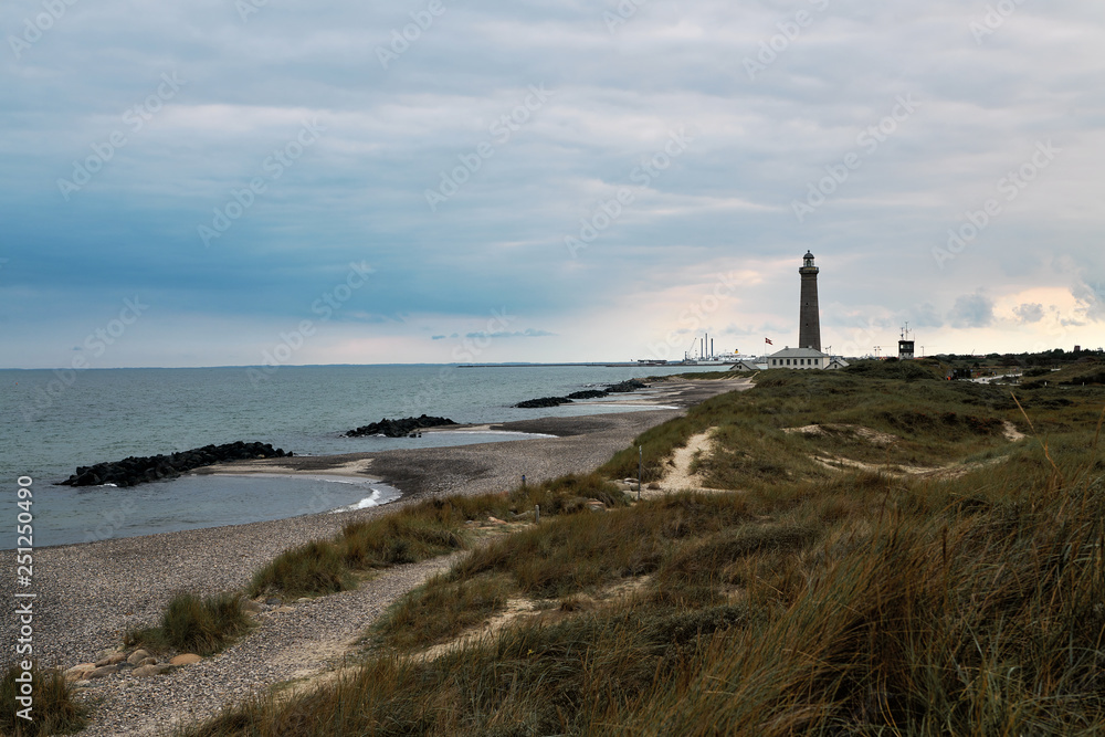 Skagen lighthouse in Denmark.