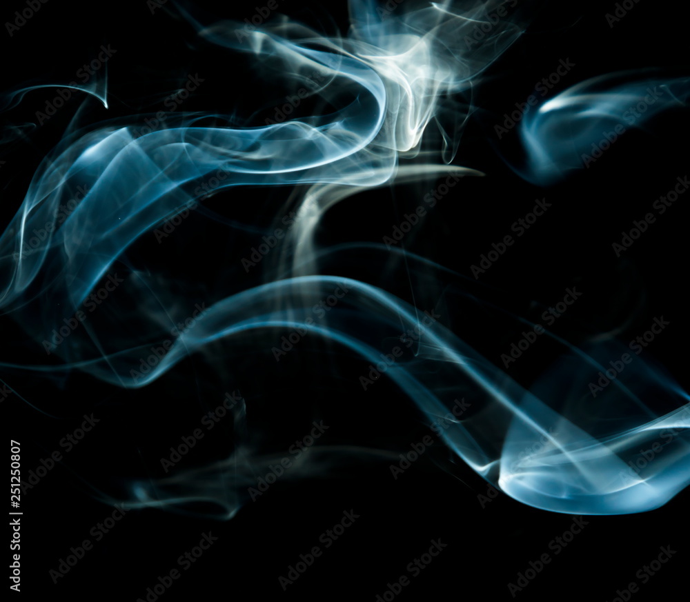 Fototapeta premium Smoke on black background