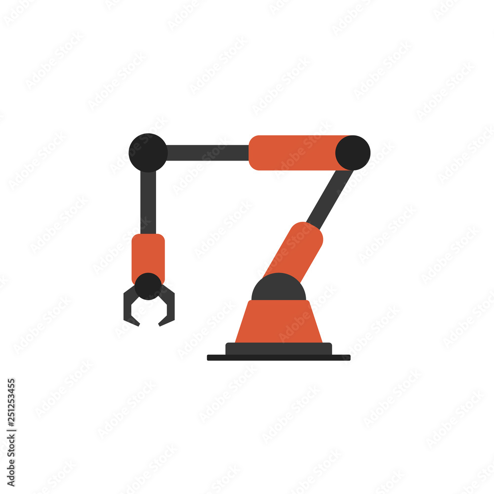 robotic arm, machine icon. Element of color construction icon. Premium quality graphic design icon. Signs and symbols collection icon for websites, web design, mobile app robotic arm, machine icon. Element of color construction icon. Premium quality graphic design icon. Signs and symbols collection icon for websites, web design, mobile app