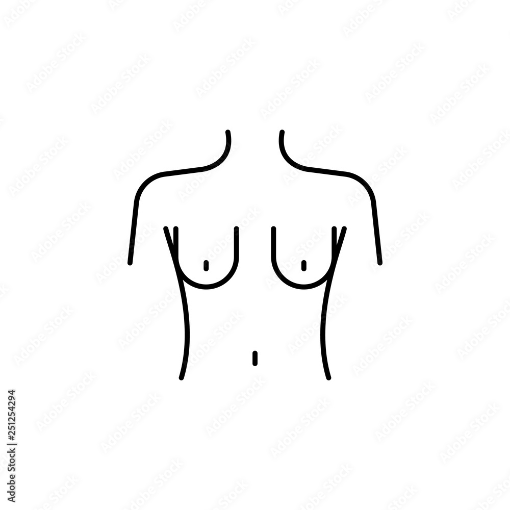 breast, plastic surgery icon. Element of plastic surgery for mobile concept and web apps icon. Thin line icon for website design and development, app development breast, plastic surgery icon. Element of plastic surgery for mobile concept and web apps icon. Thin line icon for website design and development, app development