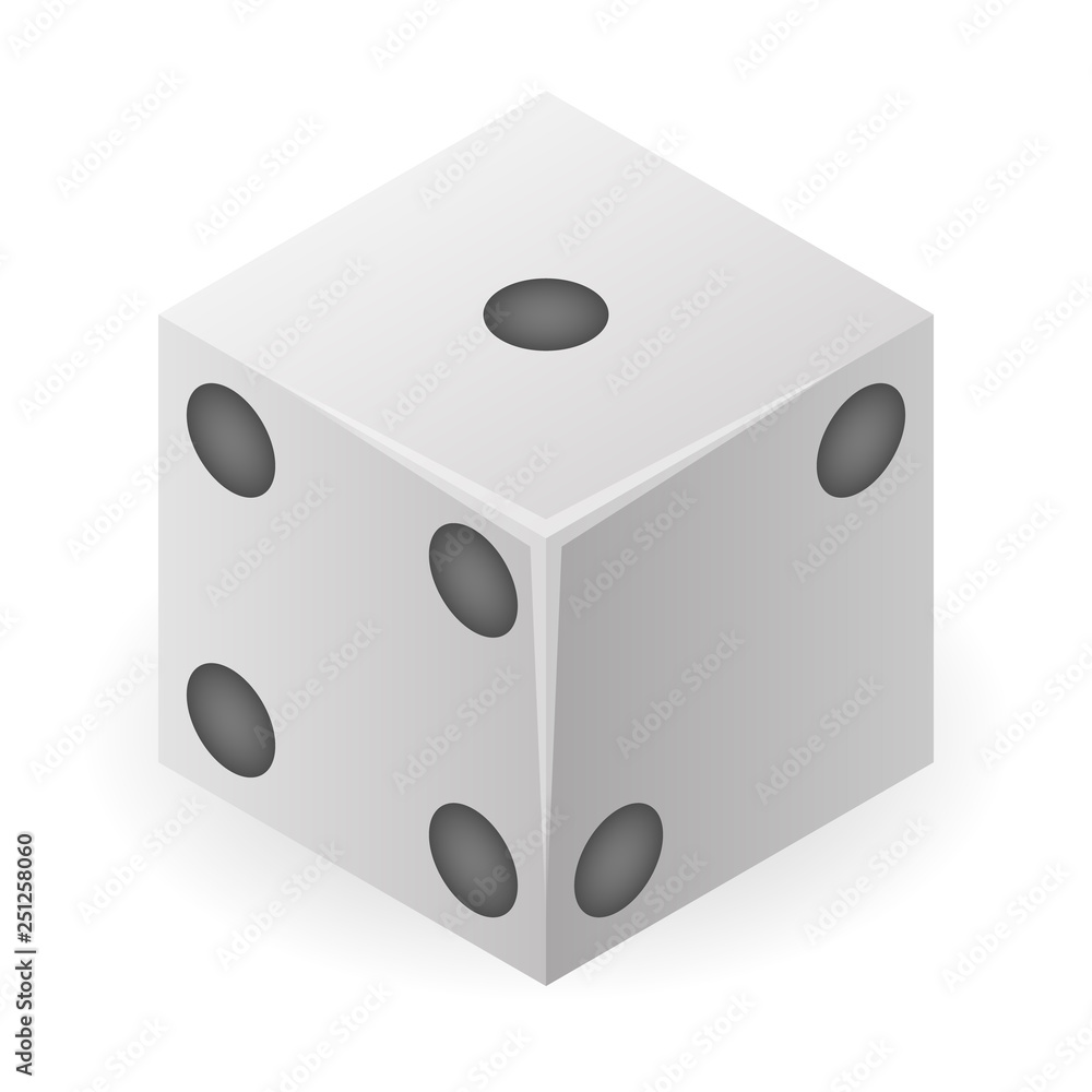 Table game dice icon. Isometric of table game dice vector icon for web design isolated on white background Table game dice icon. Isometric of table game dice vector icon for web design isolated on white background
