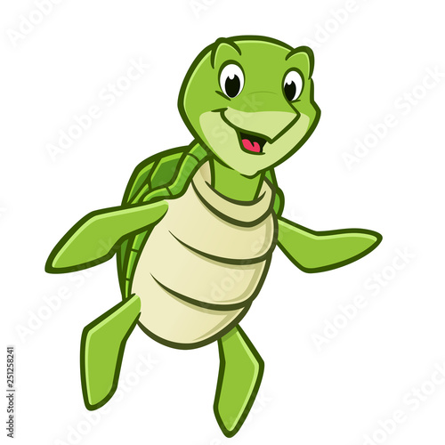 Cartoon Sea Turtle
