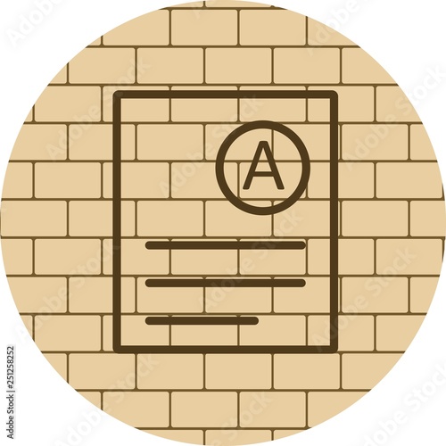 Vector A Grade Icon