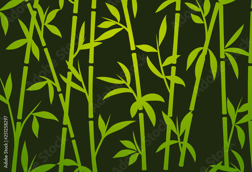 Bamboo background japanese asian plant wallpaper grass. Bamboo tree vector pattern