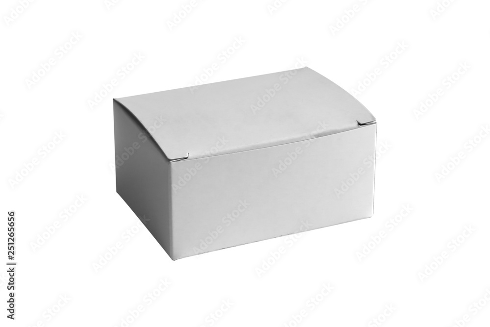 The box white isolated on white background. The box white isolated on white background.