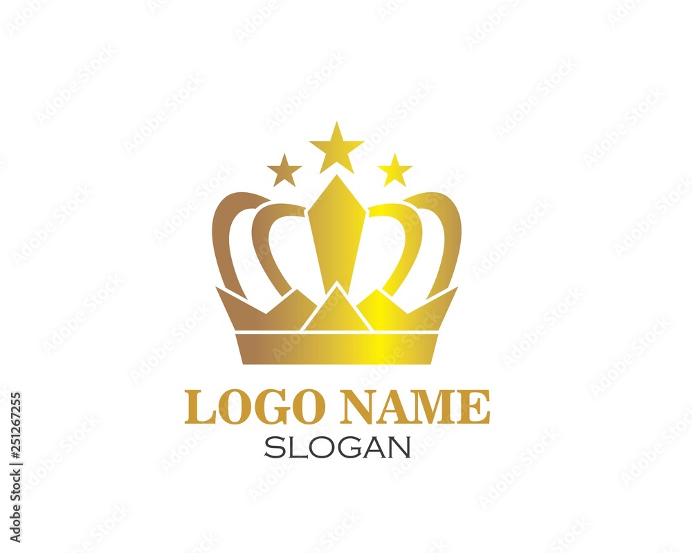 crown logo icon vector illustration crown logo icon vector illustration