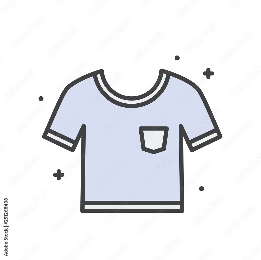 Shirt line icon on white background for graphic and web design, Modern simple vector sign. Internet concept. Trendy symbol for website design web button or mobile app Shirt line icon on white background for graphic and web design, Modern simple vector sign. Internet concept. Trendy symbol for website design web button or mobile app