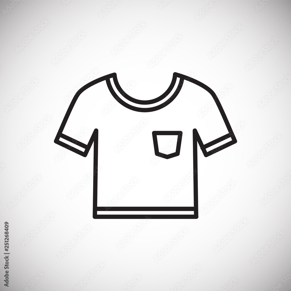 Shirt line icon on white background for graphic and web design, Modern simple vector sign. Internet concept. Trendy symbol for website design web button or mobile app Shirt line icon on white background for graphic and web design, Modern simple vector sign. Internet concept. Trendy symbol for website design web button or mobile app