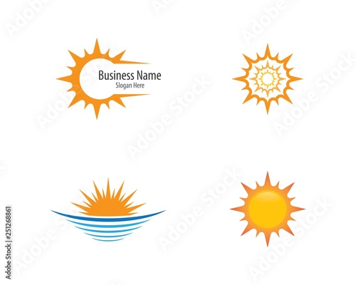 Sun logo template