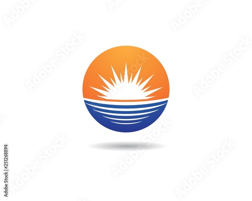 Sun logo template