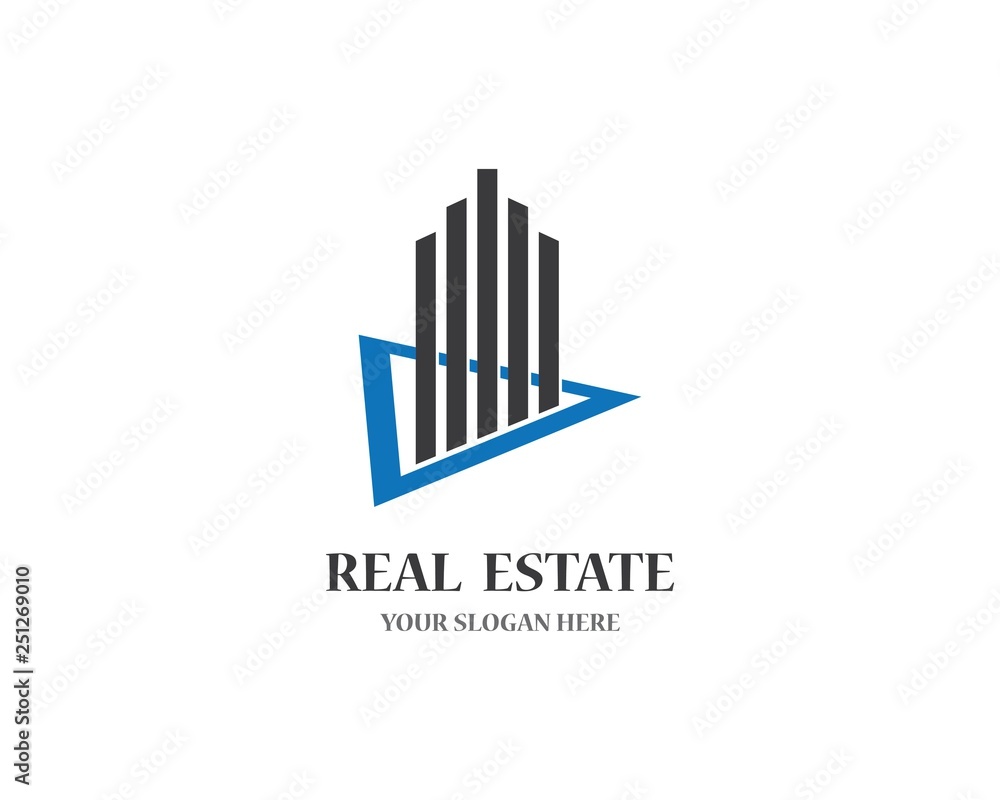 Real estate logo icon illustration Real estate logo icon illustration