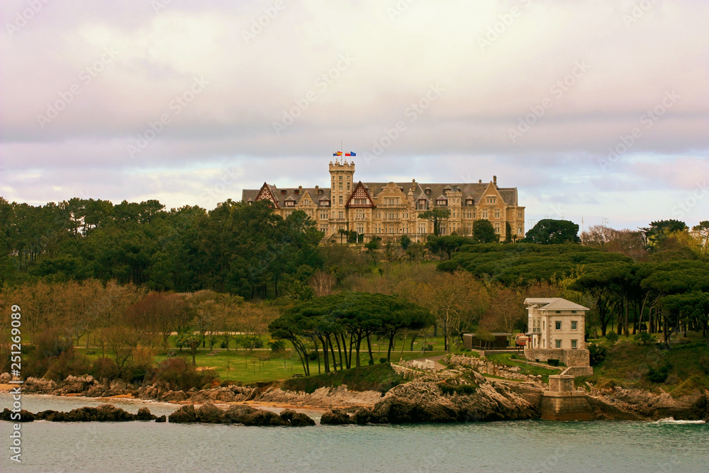Magdalena Palace in Santander, Cantabria, Spain