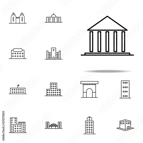 Building, court icon. Building icons universal set for web and mobile