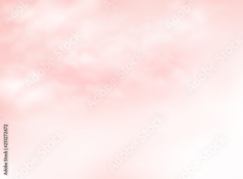 Clear pink living coral sky with clouds pattern background. You can use for summer time ad, poster, artwork, print, nature design paper.