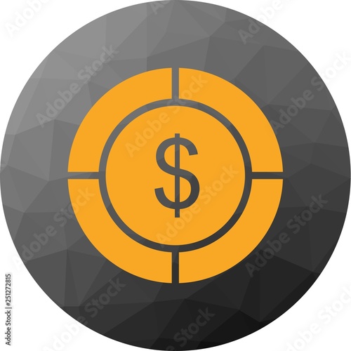  Vector Dollar Target Icon