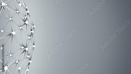 Futuristic plexus glass lat...