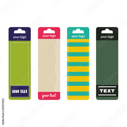 Box packaging template design. Place your text and logos 