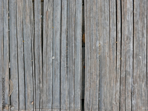 Dry outdoor grungy bamboo floor background