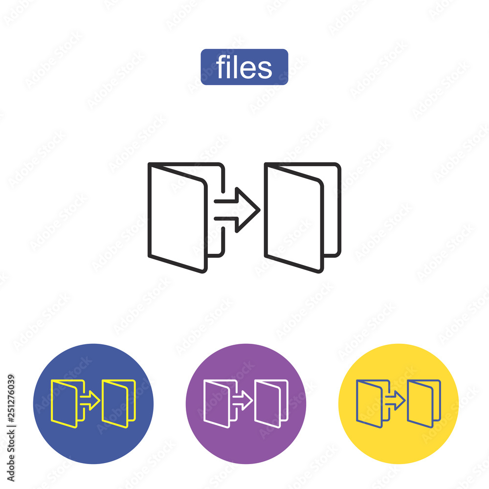 Folder outline icon. Folder outline icon.