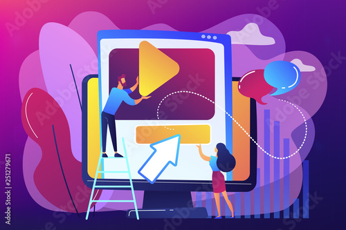 Motion graphic design concept vector illustration.