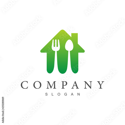 house food logo, home kitchen logo